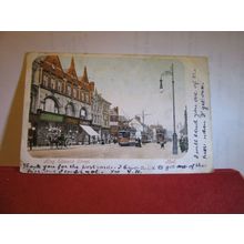 KING EDWARD STREET, HULL, YORKSHIRE used antique postcard 1904 pm =