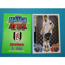 146. Aaron Hughes - Fulham - Match Attax 2010/11 Football Card EF1