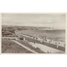 Promenade And Bay Swanage Dorset Postcard (QDOR432)