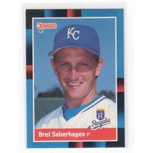 1988 Donruss Bret Saberhagen baseball card #96 – Royals