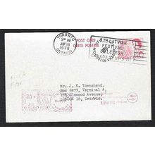 Canada. #P108a Postal Card USED Centennial Official Dept of Education