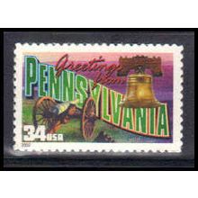 3598 34c Pennsylvania Fine MNH V2745