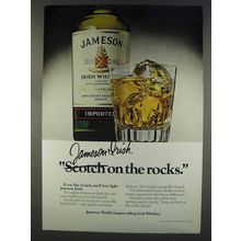 1977 Jameson Irish Whiskey Ad - On The Rocks