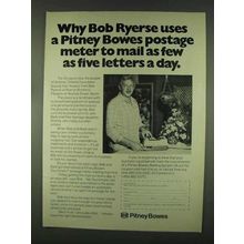 1978 Pitney Bowes Postage Meter Ad - Bob Ryerse