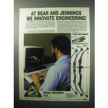 1987 Bear Archery Bows Ad - Flare, Jennings T-Star XL