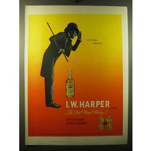 1950 I.W. Harper Whiskey Ad - It's always a pleasure