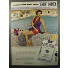 1950 Herbert Tareyton Cigarettes Ad - Denise Lawson Johnston