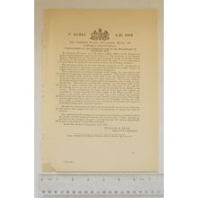 1891 Patent No. 14,944 lead chambers sulphuric acid, Konrad Walter, Ernst Boenig