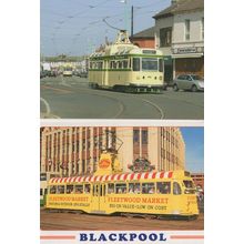 North Albert Street Fleetwood Lancs Bakers Bus 2x Postcard s