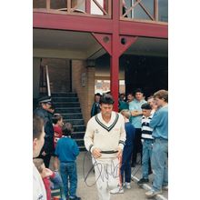 Neil Radford 1989 Northants vs Worcestershire Hand Signed Photo