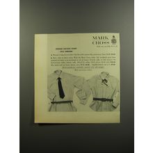 1953 Mark Cross Shirts Ad - Pongee Success Story 1953 Version