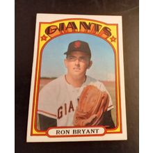 Topps 1972 185 Ron Bryant Pitcher San Fransico Giant 6.0 Excellen Mint Condition