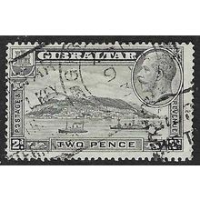 GIBRALTAR 1931-33 GEORGE V 2d WMK MULT SCRIPT CA PERF 13.5 X 14 USED SG112a