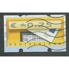 GER €0.25 'DEUTSCHLAND' MACHINE LABEL (EBID43-292)