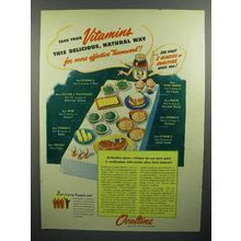 1944 Ovaltine Drink Ad - Vitamins Delicious Natural Way