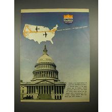 1944 United Air Lines Ad - Washington, D.C.