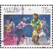 AUSTRALIA, SPORT, Netball, violet 1991, 75c, #4