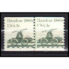 1898 3c Handcar Barely Clears MNH Dry Gum CNP Left 2 PA0305