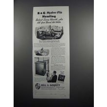 1950 Bell & Gossett Hydro-Flo Heating Ad - Radiant