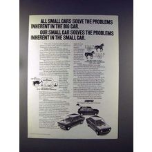 1972 Fiat 128 Car Ad - All Small Cars Solve Problems