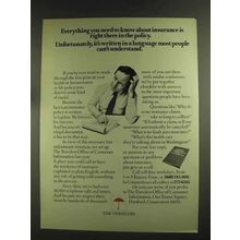 1972 Travelers Insurance Ad - You Need to Know