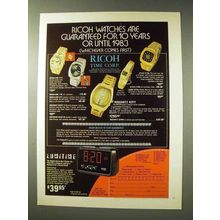 1973 Ricoh Watch Ad - Medallion Riquartz Atlas Laura