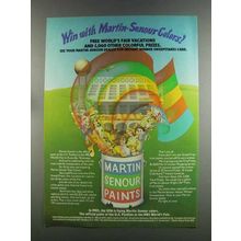 1982 Martin-Senour Paint Ad - Win With Colors