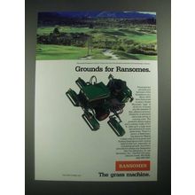 1987 Ransomes Motor 350D Mower Ad - Broadmoor Country Club in Colorado