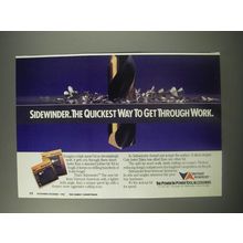 1990 Vermont American Sidewinder bit Ad - Sidewinder. The quickest way