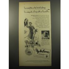 1950 Air France Ad - Miss Marjorie Lawrence - Bois de Boulogue
