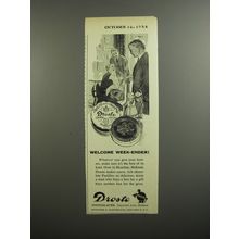 1954 Droste Chocolates Ad - Welcome week-ender