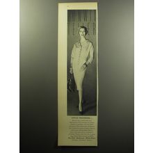 1957 Bonwit Teller Adele Martin Suit Ad - Office Procedure