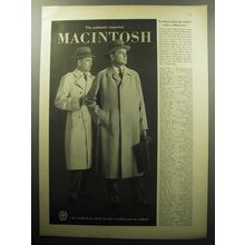 1957 Macintosh Coats Advertisement - London tailoring makes such a difference