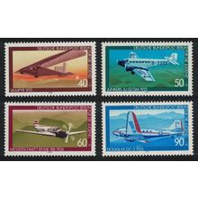 Berlin History of Aviation 2nd series 4v 1979 MNH SG#B567-B570