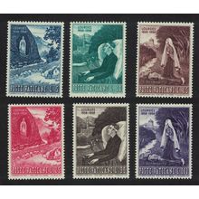 Vatican Apparition of the Virgin Mary at Lourdes 6v 1958 MNH SG#265-270