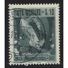 Vatican Fifth Death Centenary of St Rita at Cascia 10L 1956 Canc SG#241 Sc#209