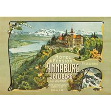 Hotel Pension Annaburg Uetliberg 1900 Zurich Switzerland Poster Postcard