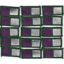 Scout Badge UK - Patrol - 15 x Badger 1967/81-Silver Version -Black Back (BY214)