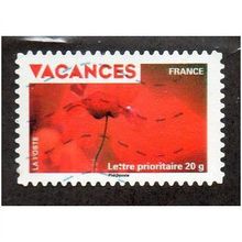 FRA 2009 (56c) 'VACANCES - POPPY' FINE USED (EBID21145)