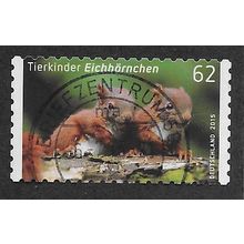 GER 2015 €0.62 (S/A) 'YOUNG ANIMALS (WILD SQUIRRELS)' FINE USED (EBID57-151)
