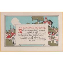 Bought This From A Card Shop Love Thinking Of You Poetry Poem Antique Postcard