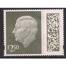 GB 2024 KC 3rd £2.50 Gooseberry Green Machin Used SG V5026 ( J1373 )