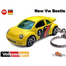 RARE KEYCHAIN YELLOW VW NEW BEETLE