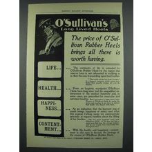 1902 O'Sullivan Rubber Heels Ad - All is Worth Having