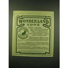 1902 Northern Pacific Railroad Ad - Wonderland 1902