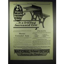 1929 National School Equipment School Desk Ad