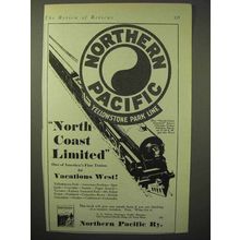 1929 Northern Pacific Railway Ad - North Coast Limited