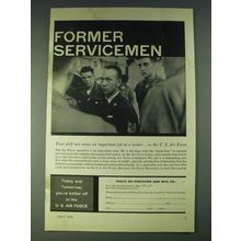 1958 U.S. Air Force Ad - Former Servicemen
