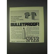 1972 Speer Bullets Ad - Double-Swaged Hot Core