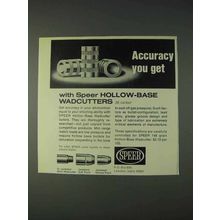 1972 Speer Hollow-Base Wadcutters Bullets Ad